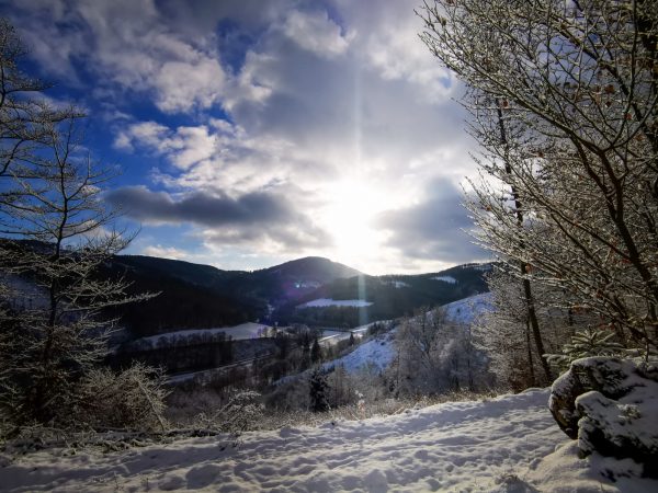 Wandern Bontkirchen Sauerland Winter